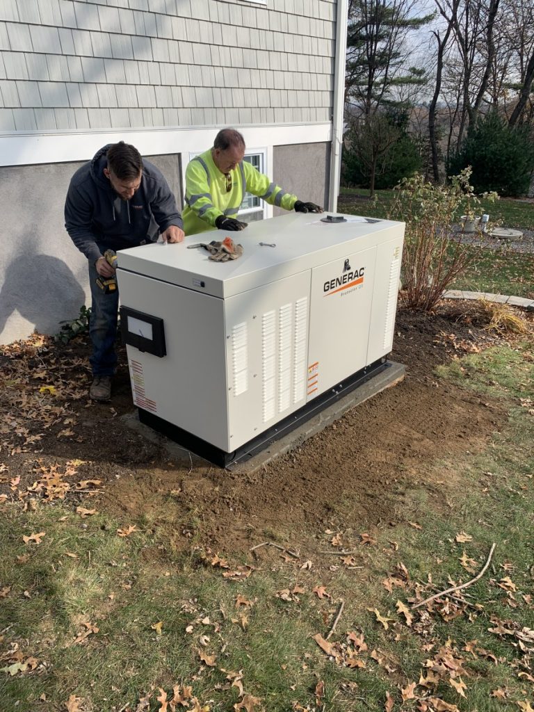 27kW Generac liquid cooled install Waterbury 22 Kw Generac Generator
